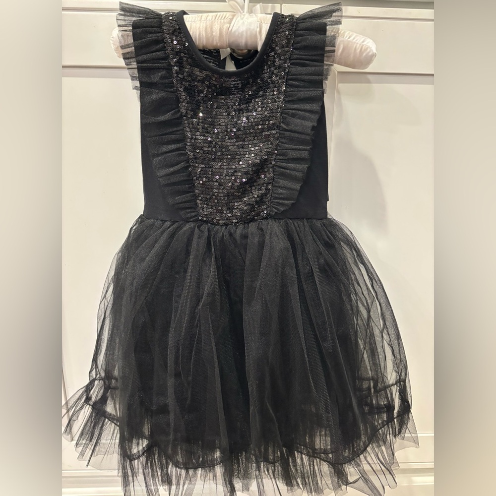 ROCK YOUR KID black tulle and sequin dress. Excellent condition, worn once.